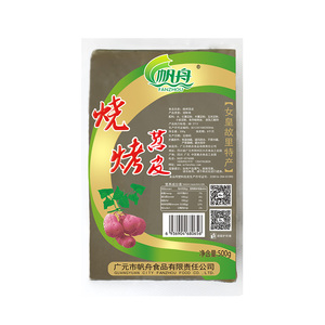 帆舟烧烤苕皮大片鲜苕皮500g烧烤苕皮家用商用四川特产烧烤专用