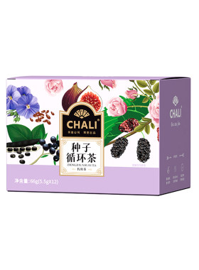 CHALI茶里 种子循环茶亚麻籽桑葚黑枸杞红玫瑰调理养生独立茶包