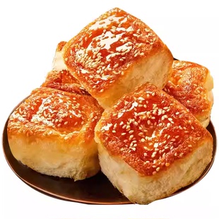 老式蜂蜜脆底小面包原味手撕脆皮松软面包早餐整箱休闲小吃零食品