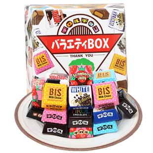 日本本土代购松尾Tirol多彩什锦迷你夹心巧克力方块 袋装盒装20枚