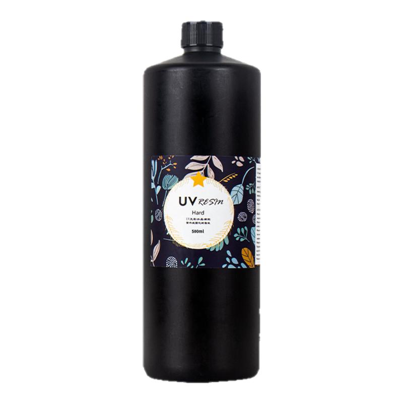 uv滴胶高透明水晶滴胶快干树脂硬胶免配比手工diy流麻热缩片干花封层水扇制作标本琥珀河流桌灌封饰品填充胶