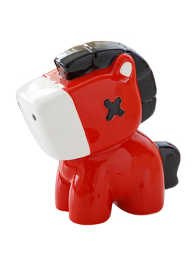 糖驹红色陶瓷马摆件创意家居装饰品客厅办公室工艺品招财马到成功