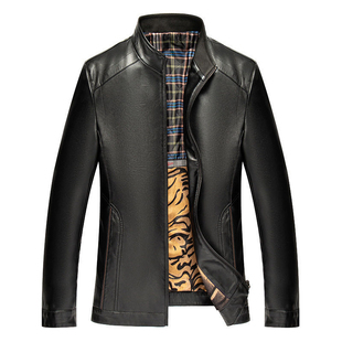 2025秋冬新款海宁真皮皮衣男绵羊皮中年爸爸装皮夹克休闲男装外套