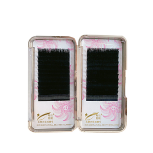 爆奇技一秒自动开花睫毛20D浓密嫁接睫毛磁性开花山茶花根部不散