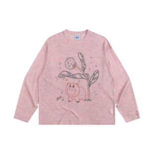 BURNIN*Disney/迪士尼 Pixar Toy Story合作系列轻松线条长袖T恤