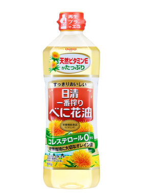 日本红花籽油日清进口奥利友食用植物油日式家用健康好油600g*4瓶