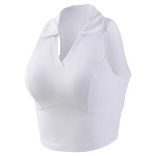 耐吉奥网球运动背心女带胸垫新款无袖polo上衣羽毛球健身瑜伽服夏