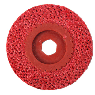 包邮4寸红麻轮/铁盖红磨轮麻轮铜不锈钢抛光麻轮角磨机麻轮剑麻轮