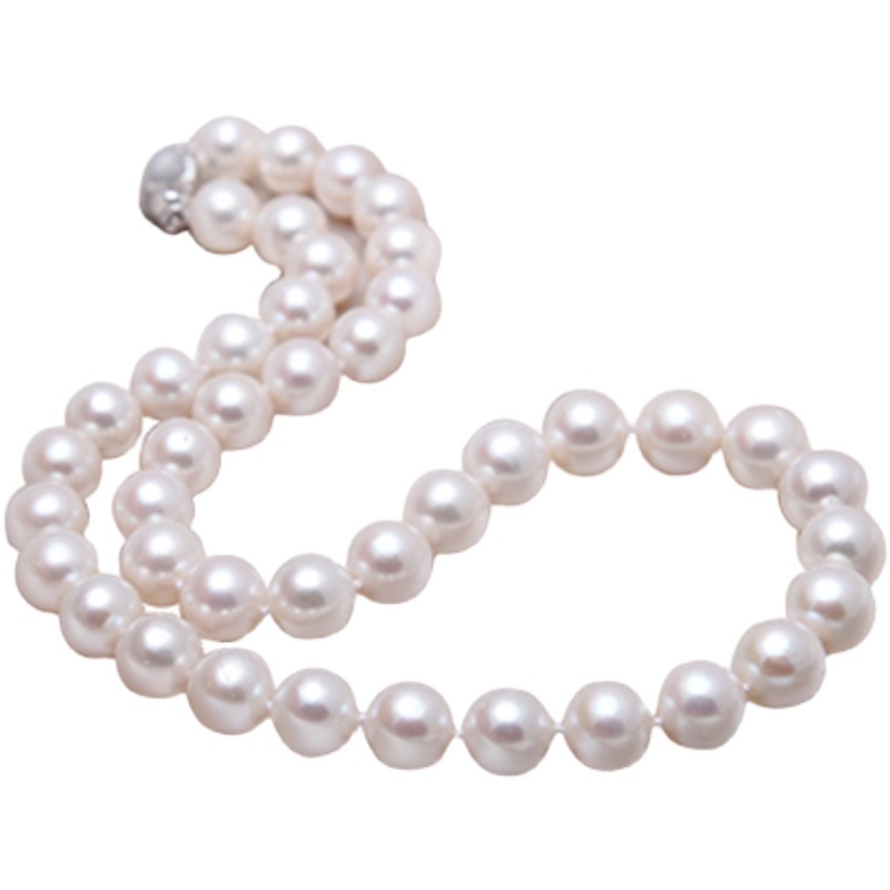 点醉珍珠 华丽 10-11mm正圆白色淡水珍珠项链 高品质送妈妈正品女