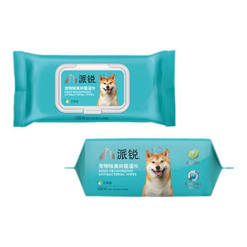 派锐宠物除臭湿巾狗狗猫咪湿巾无刺激无酒精湿纸巾加厚宠物用品
