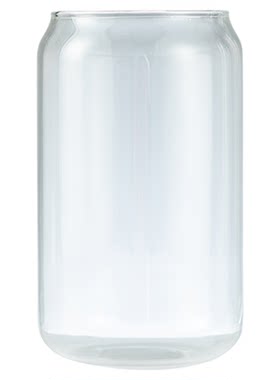 易拉罐可乐杯玻璃杯印字水杯定制logo创意果汁杯礼品果汁杯子刻字