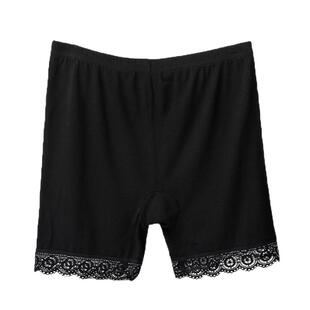 有带口袋安全裤内外穿女夏大码夏天裙子打底裤防爆光裤短裤女胖mm