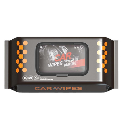 2包*60抽汽车内饰清洁镀膜湿巾车用皮革座椅强力去污渍擦车湿巾