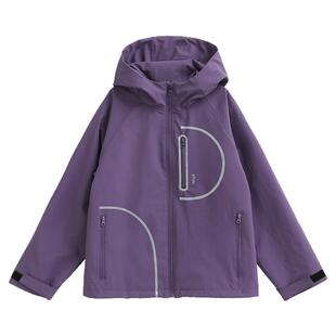 NNGZ山系户外女童机能外套春季防风保暖儿童连帽运动夹克童装上衣