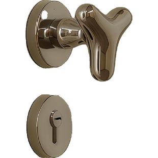 莫兰原创设计室内卧室亮银色房门锁静音磁吸复古中古包豪斯门把手