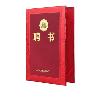 包邮封面聘书新款高档金色纸面浮雕荣誉证书责任状任命书批发定制
