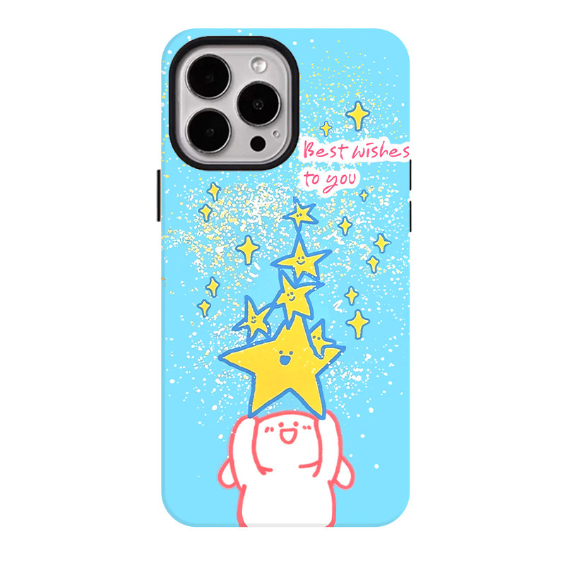 为你许愿适用苹果18promax手机壳iphone17pro菲林磁吸支架华为P90小米15亲肤手感vivo防摔保护壳oppo荣耀