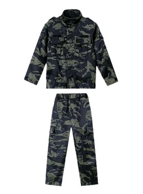 夏季儿童迷彩服套装小学生军训服
