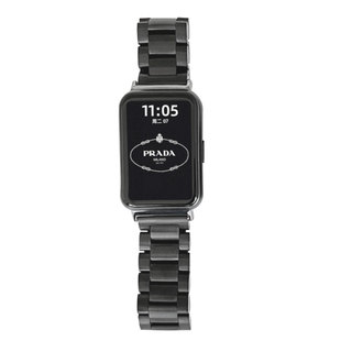 适用华为watchfit3/2表带Fit4不锈钢fit new手表个性watch fit 2三珠金属钢带智能新款运动男女生非原装配件