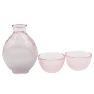 日本Hirota广田硝子手工樱花清酒壶清酒杯玻璃小酒杯樱花酒具套装