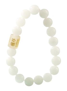 云澜官方旗舰店正品金丝白玉手串