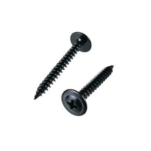 华司头自攻螺丝黑锌大扁头带垫尖尾圆头十字电子螺钉木螺丝钉M4.2