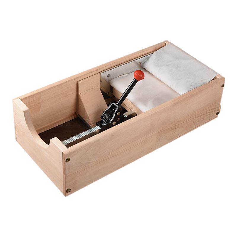 半自动手工卷艾机家用实木可调节艾柱艾绒灸条加工成型制作工器具