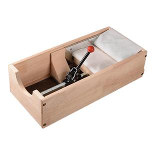 半自动手工卷艾机家用实木可调节艾柱艾绒灸条加工成型制作工器具