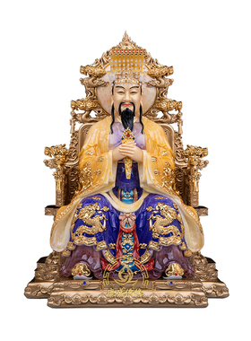 玉皇大帝东岳王母供奉神像摆件