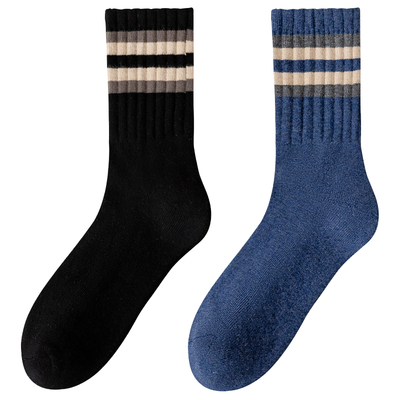 袜子男秋冬季纯棉保暖扎秋裤中筒