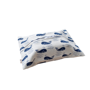 树叶卡通棉麻纸巾袋田园布艺双层双拉链挂绳抽纸袋客厅车用纸巾盒