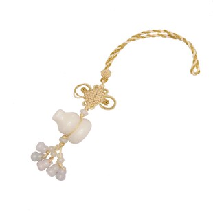 麦玲玲吉庆堂福禄吉祥-白玉葫芦门挂平安纳福好运大门卧室挂饰