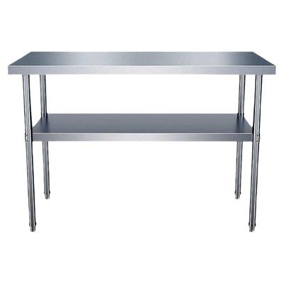 加厚面工作台不锈钢切菜桌子两层