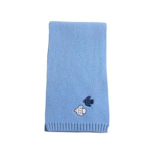 日本限定「飞鸽」100%美丽奴重工羊毛围巾女款2025新款冬纯色针织