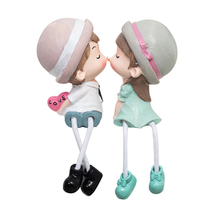 房间酒柜卧室客厅儿童房家装饰品摆设创意吊脚娃娃家居小摆件玩偶