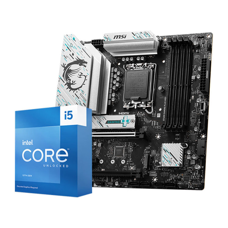微星B760M GAMING PLUS WIFI D4/D5主板搭I5 12600KF/14600KF全新