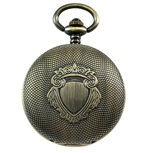 全自动机械怀表男款学生复古老式可放照片定制欧式翻盖上海纪念品