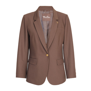 婉甸2025年秋季新品古巴棕收腰西装西服外套1243Q02MD3