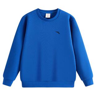 安踏男童卫衣秋宝宝儿童卫衣2025新款运动套头衫男孩针织经典圆领