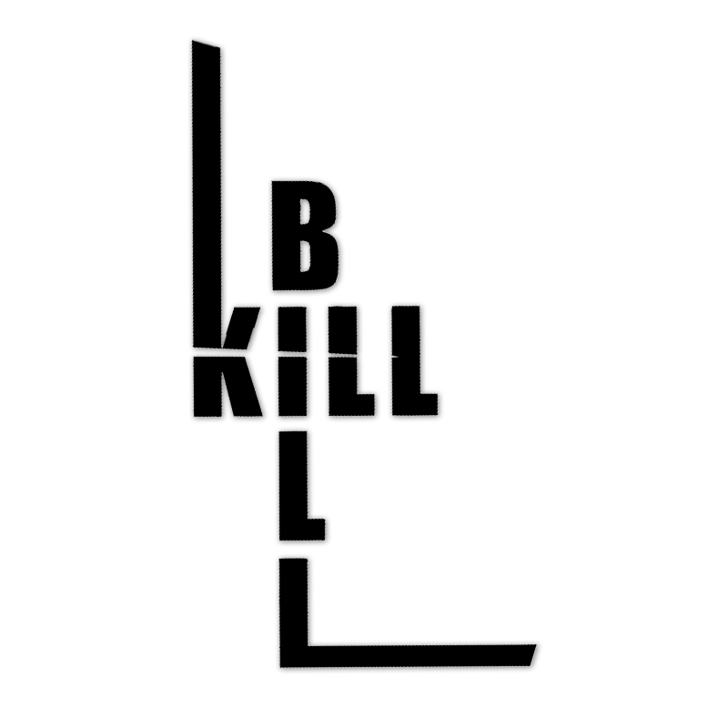 TLP鏤空車貼 昆丁殺死比爾logo筆記本墻貼無(wú)痕防水電腦筆記本機(jī)箱