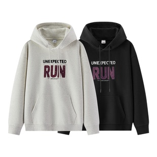 商场同款|森马卫衣男春潮酷连帽字母上衣2026新款宽松套头衫百搭