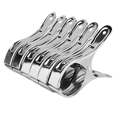 大夹子不锈钢晾衣服晒被子夹衣服大号晾衣小号防风衣架家用固定器