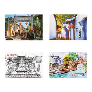 福州马口铁冰箱贴旅游纪念品三坊七巷南后街周边特色文创伴手礼