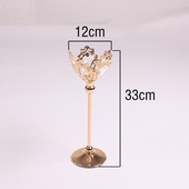 浪漫烛光晚餐摆件 婚庆婚礼甜品台客厅摆设 43b74欧式 蜡烛台时尚