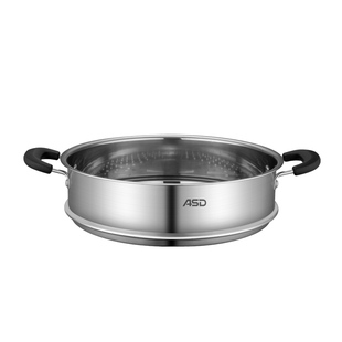 爱仕达蒸屉家用蒸笼不锈钢蒸格蒸锅配件篦子热馒头神器通用蒸隔架