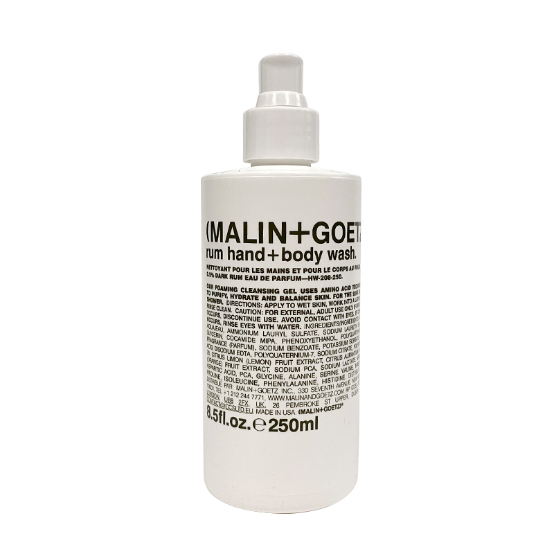 美国直邮MALIN+GOETZ马林狗子沐浴露迷情朗姆酒洁肤绵密泡沫250ml