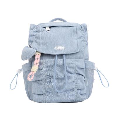 VANWALK/出走翻盖抽绳设计双肩包