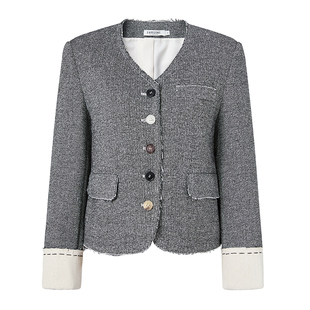 恩瑞妮专柜同款2025秋季新款时尚百搭显瘦气质淑女短外套女上衣