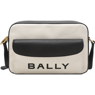 【自营】Bally/巴利女士织物配皮相机包单肩斜挎包 BAR DANIEL