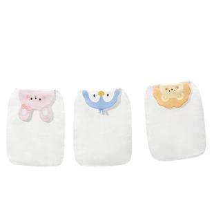 尼多熊汗巾儿童吸汗巾垫背隔汗巾宝宝全棉汗巾儿童纯棉幼儿园